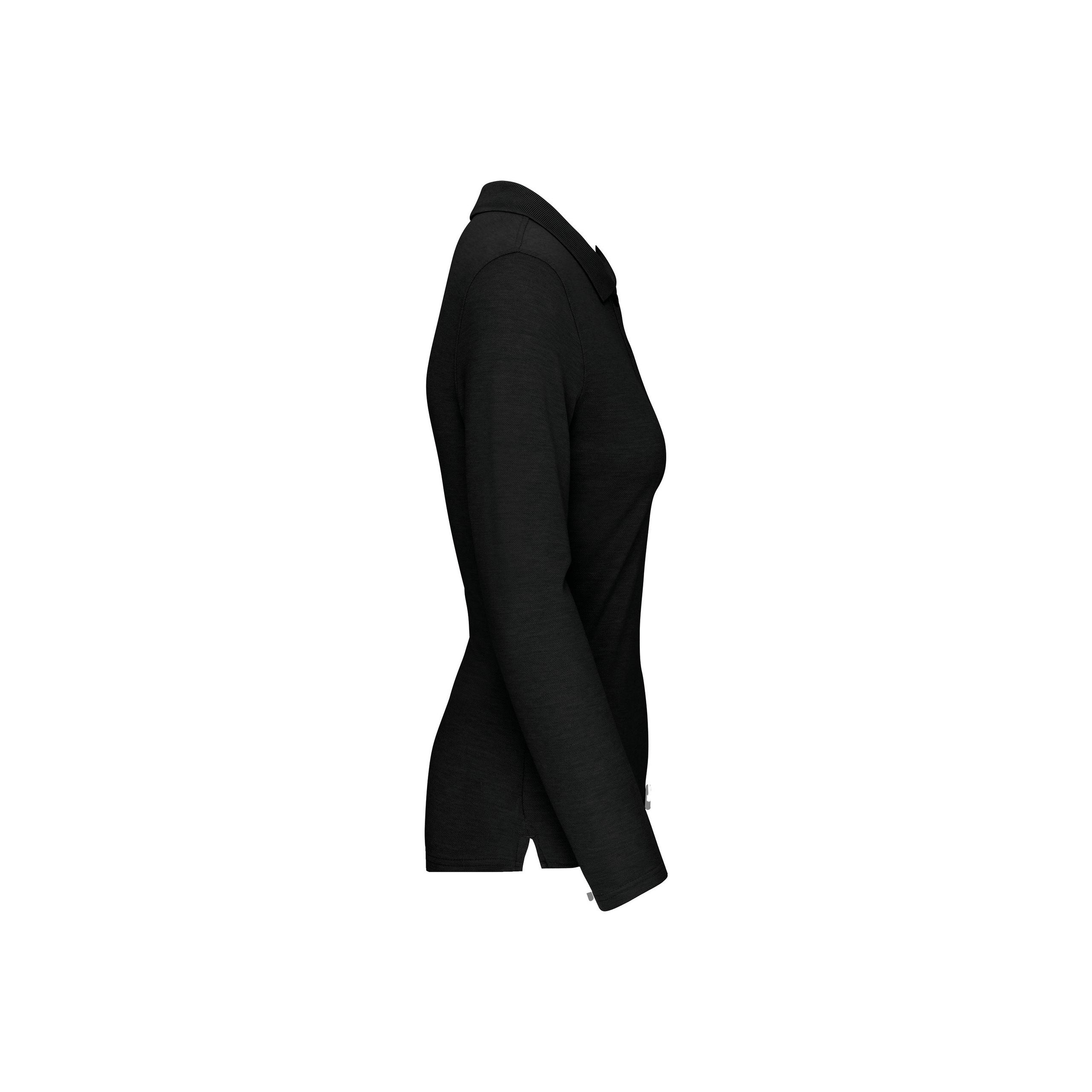 WK. Designed To Work - Polo manches longues femme - Black - XS