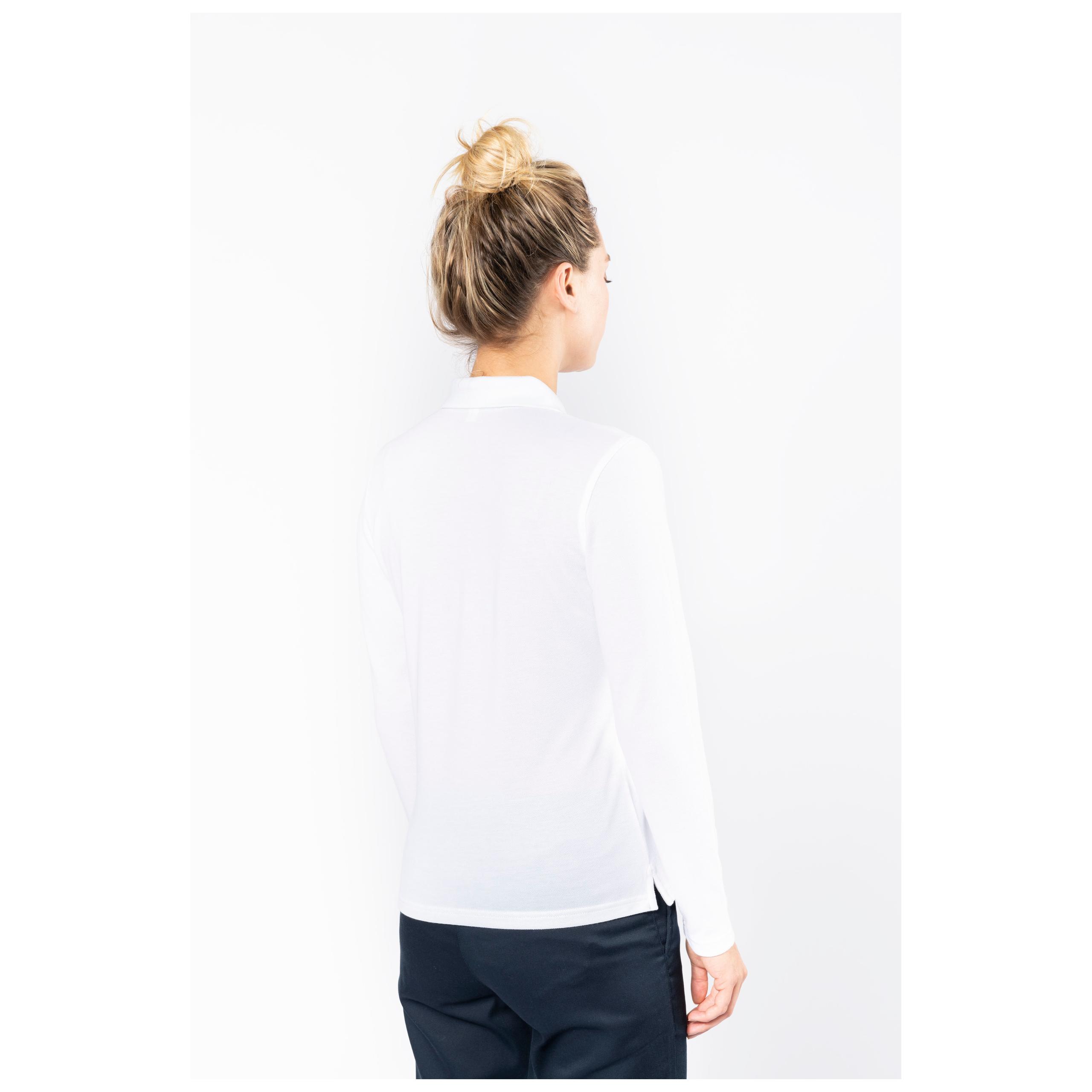 WK. Designed To Work - Polo manches longues femme - Black - XS