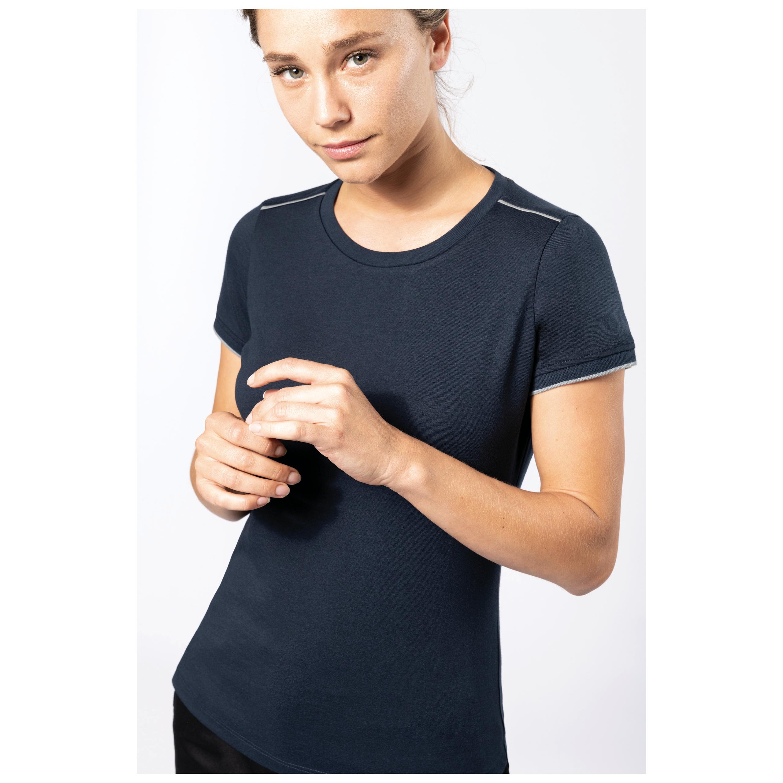 WK. Designed To Work - T-shirt DayToDay manches courtes femme - Black / Kelly Green - XS