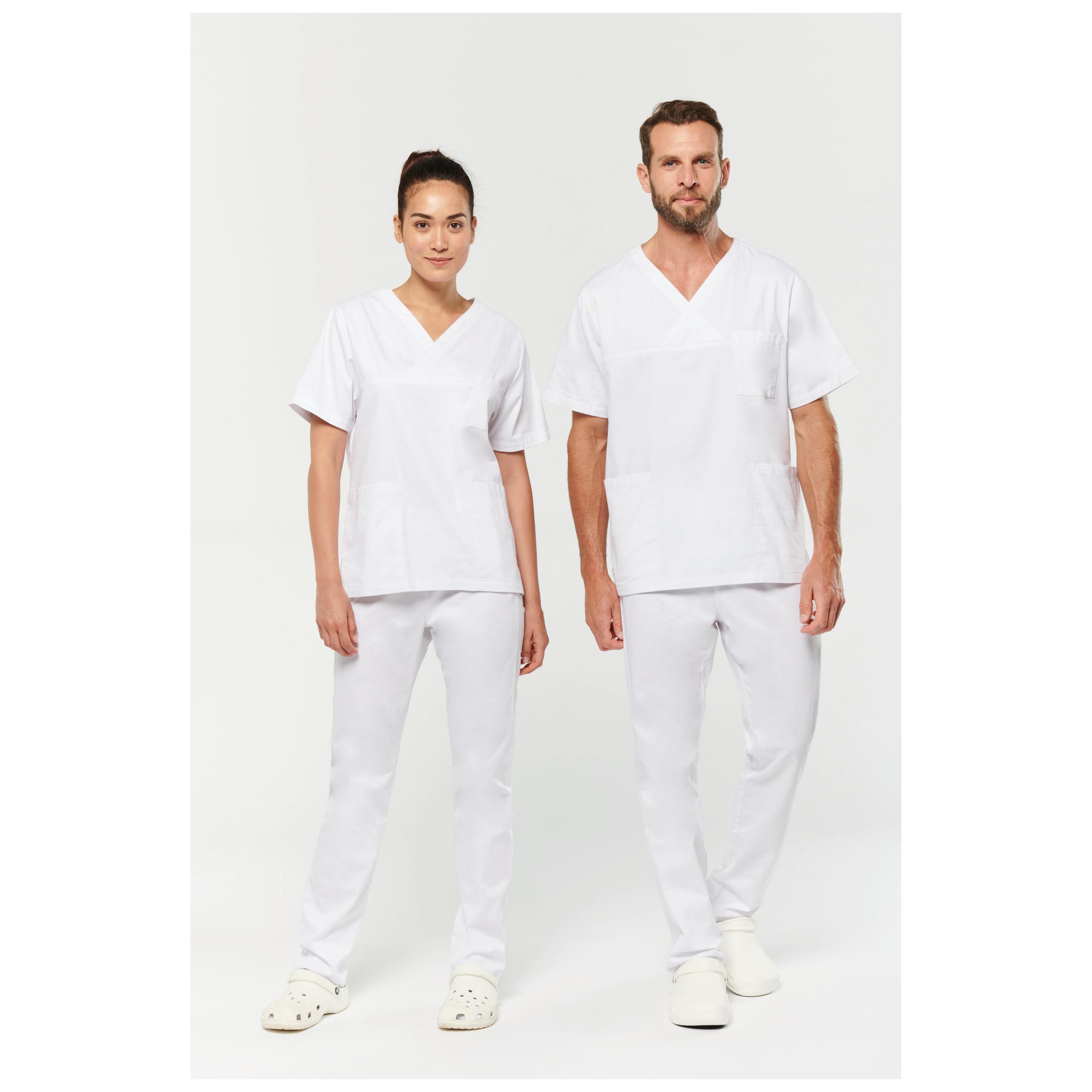 WK. Designed To Work - Tunique coton manches courtes unisexe - White - 4XL