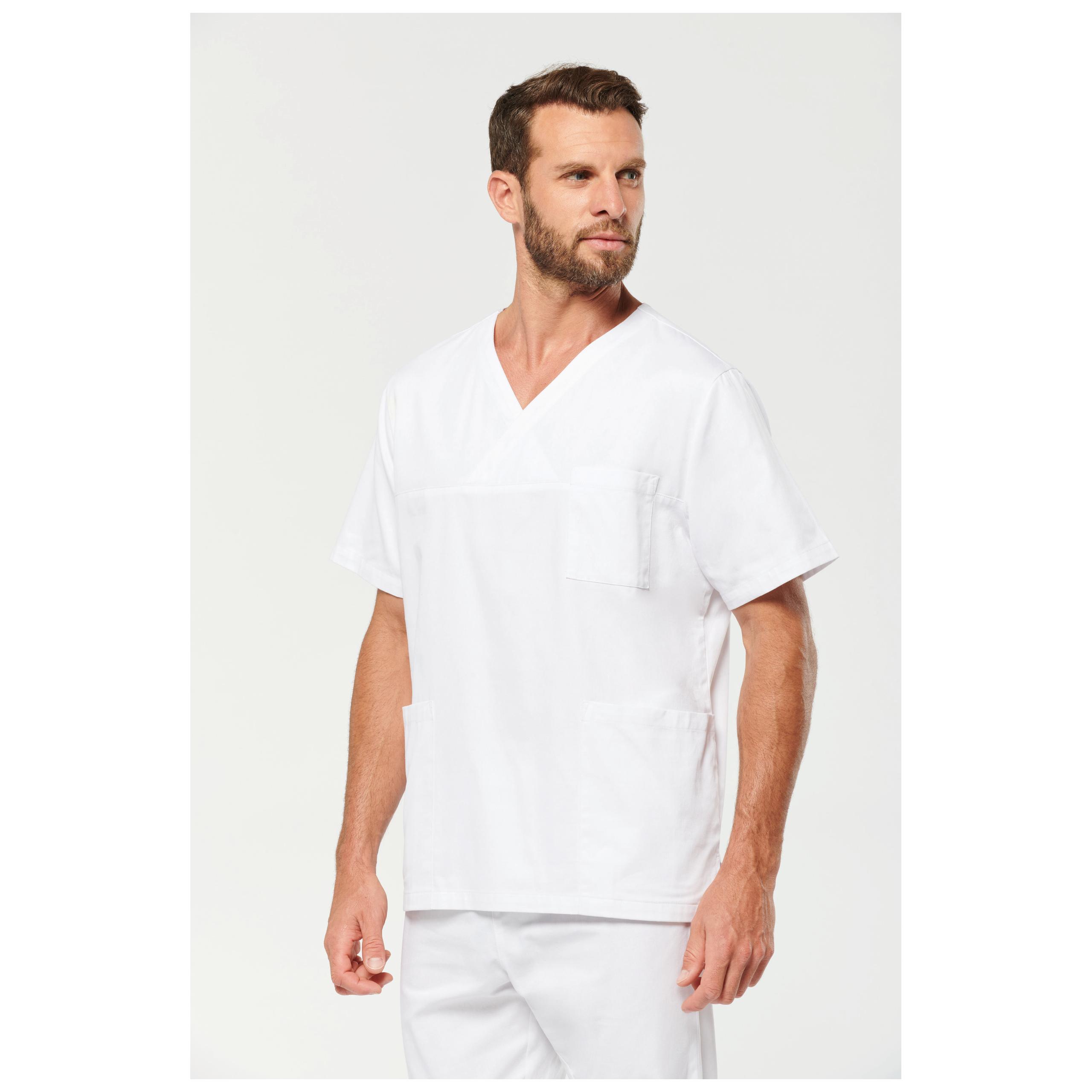 WK. Designed To Work - Tunique coton manches courtes unisexe - White - 4XL