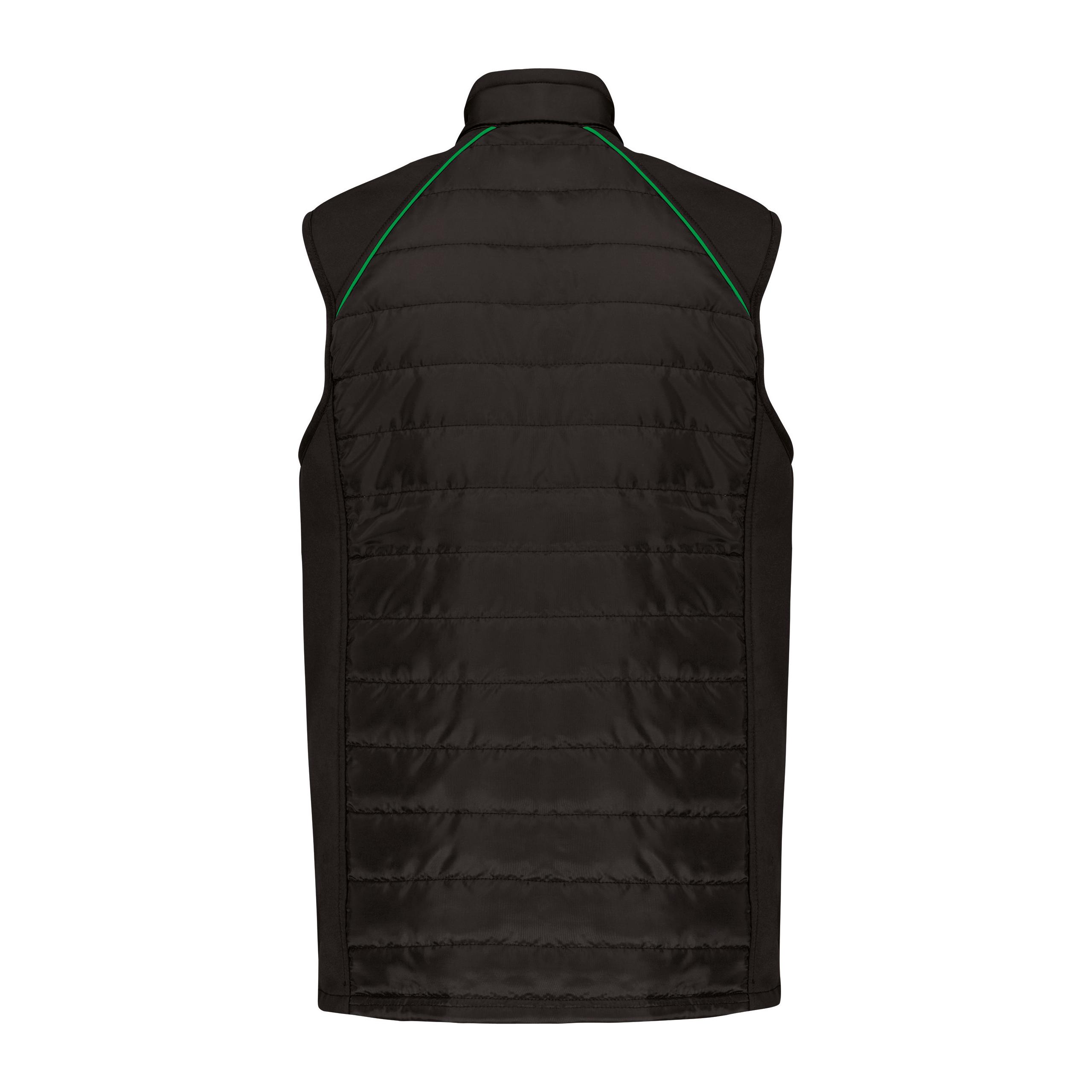 WK. Designed To Work - Bodywarmer DayToDay bi-matière - Black / Kelly Green - XS