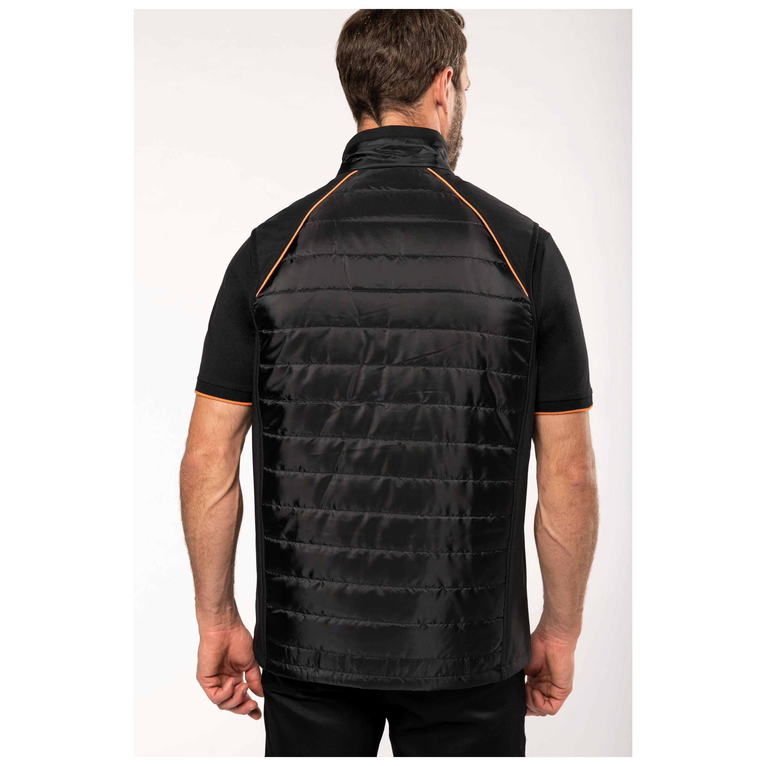 WK. Designed To Work - Bodywarmer DayToDay bi-matière - Black / Kelly Green - XS