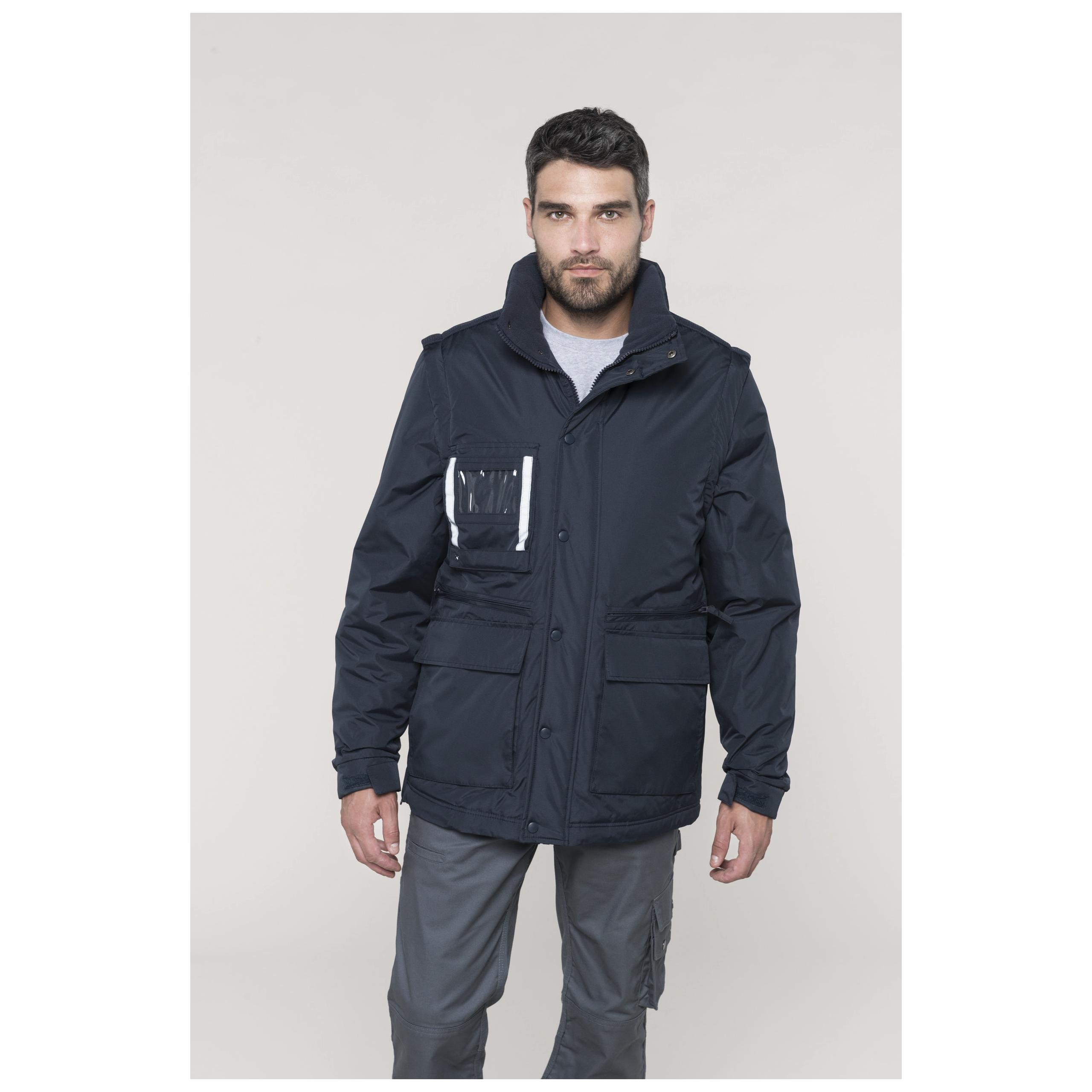 WK. Designed To Work - Parka workwear manches amovibles - Black - S