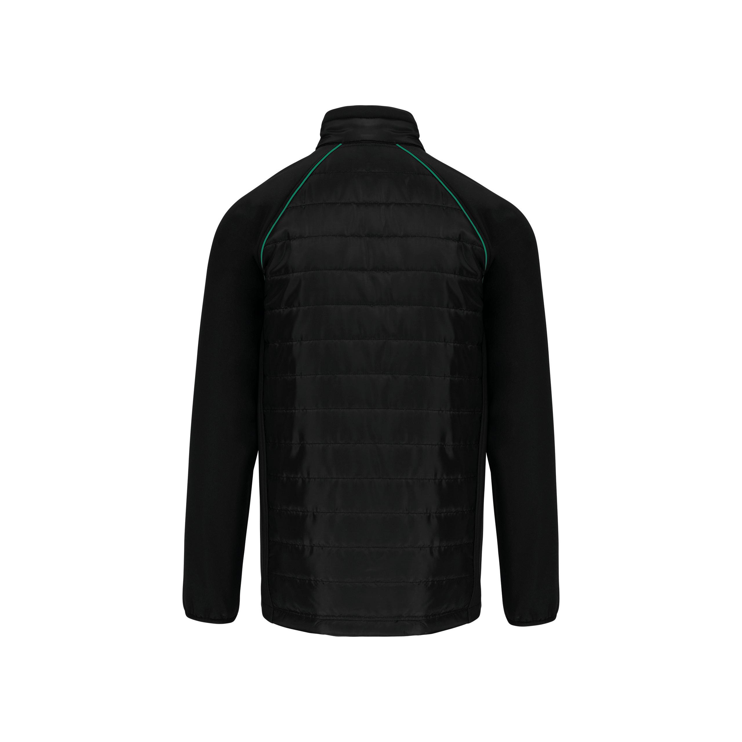 WK. Designed To Work - Veste DayToDay bi-matière unisexe - Black / Kelly Green - XS