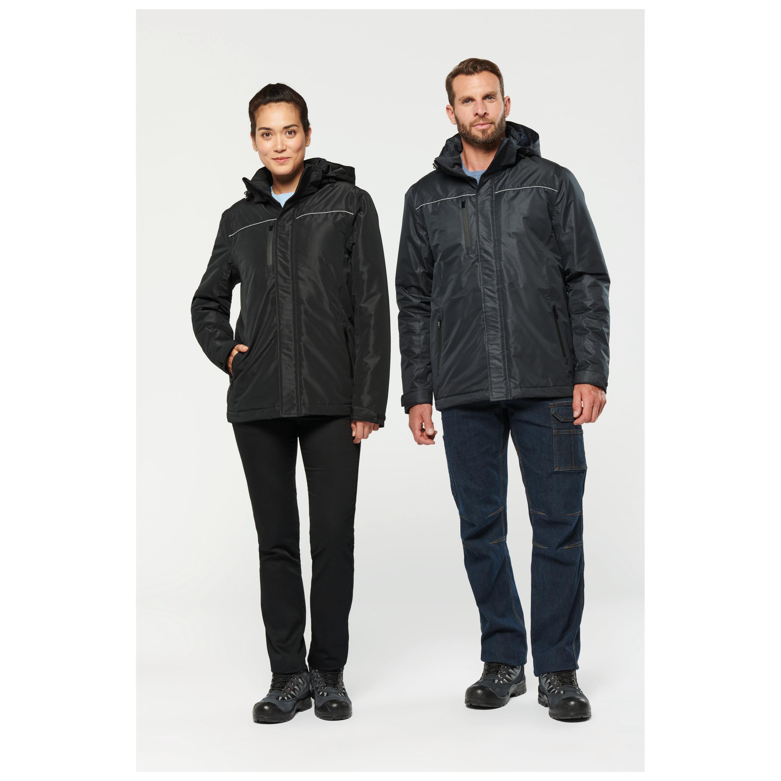 WK. Designed To Work - Parka performance à capuche unisexe - Black - XS