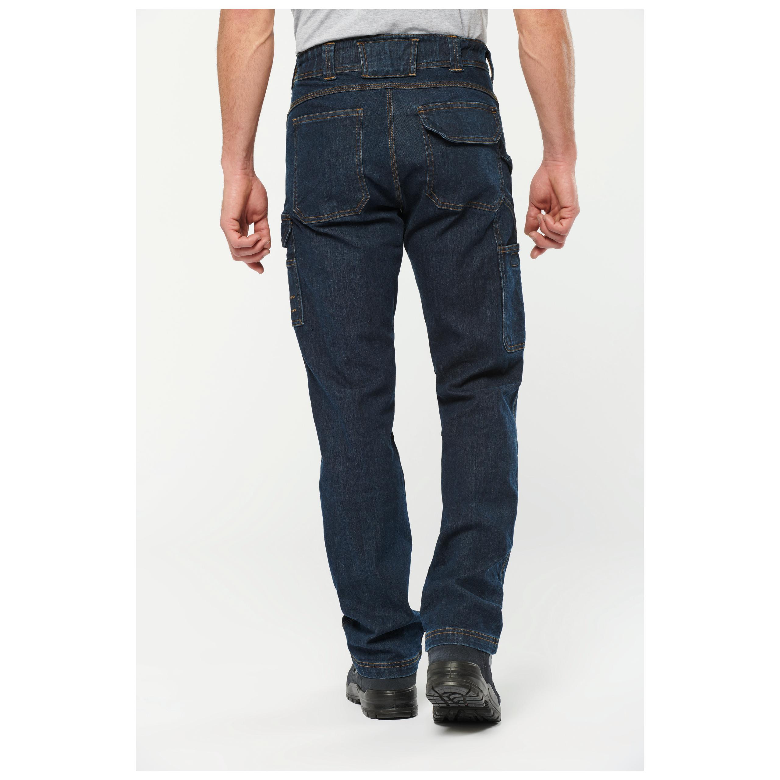 WK. Designed To Work - Pantalon Denim multipoches homme - Blue Rinse - 36 FR