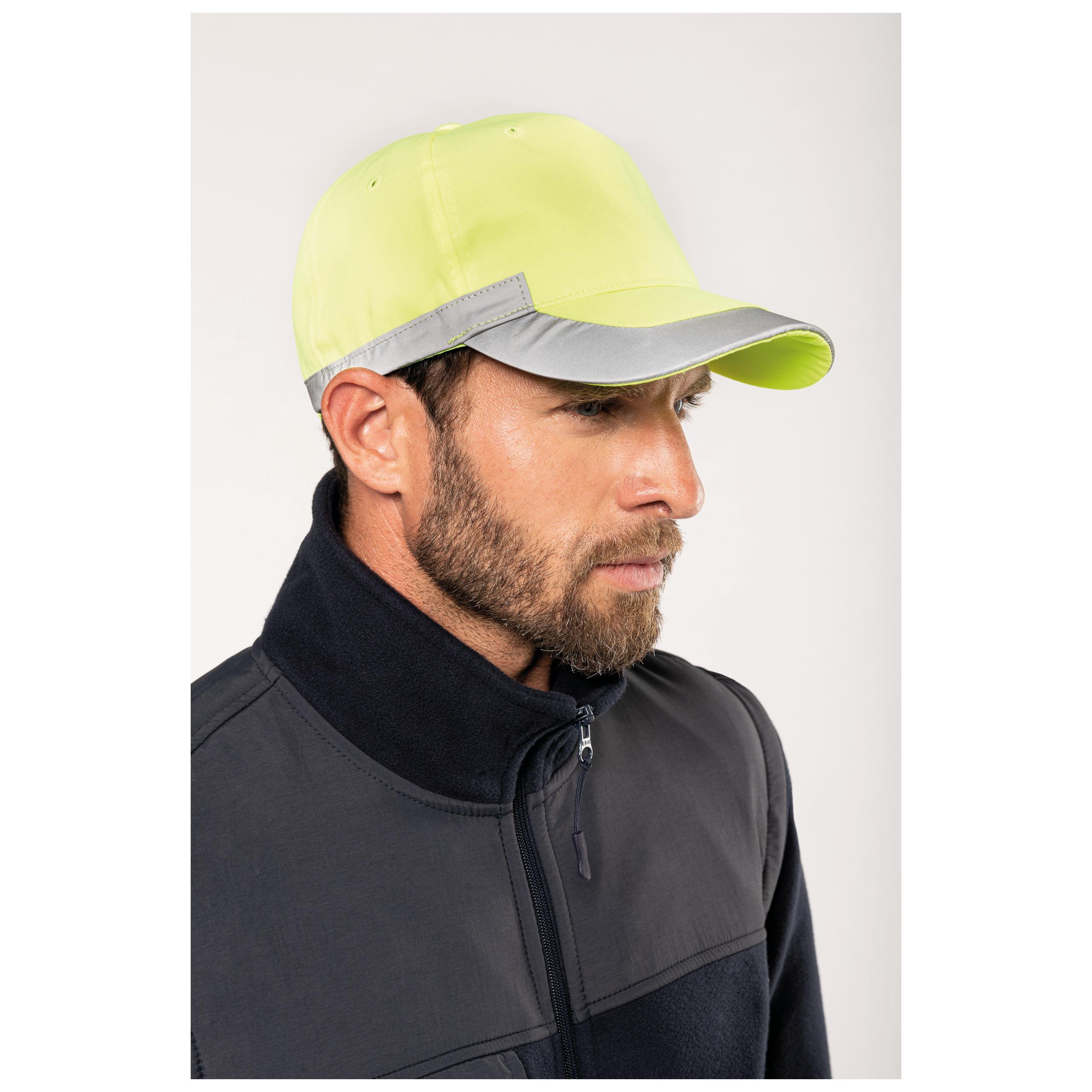 WK. Designed To Work - Casquette fluorescente - 5 panneaux - Fluorescent Orange - One Size