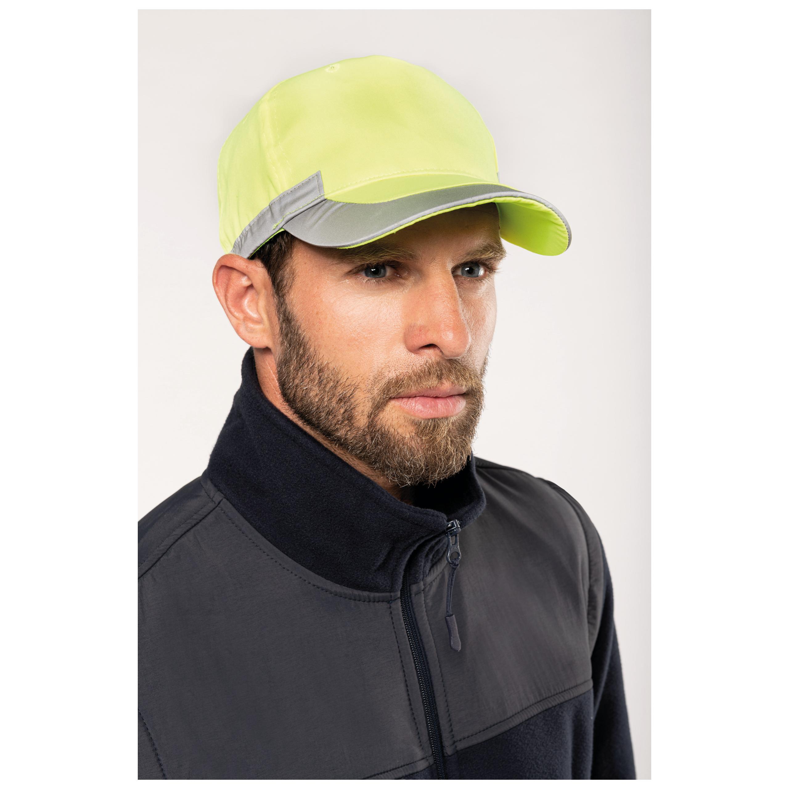 WK. Designed To Work - Casquette fluorescente - 5 panneaux - Fluorescent Orange - One Size