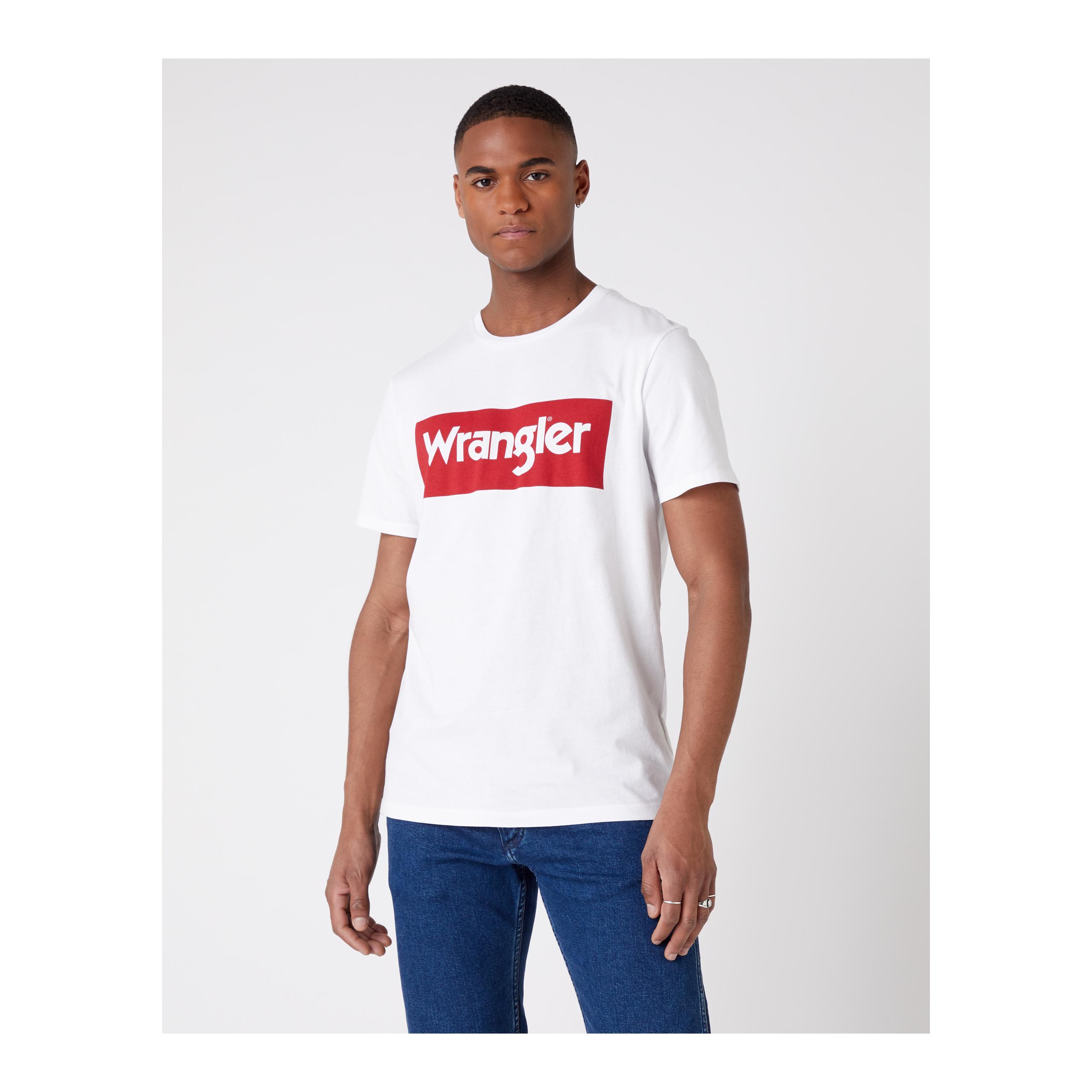 WRANGLER - T-shirt Logo tee - Navy - S