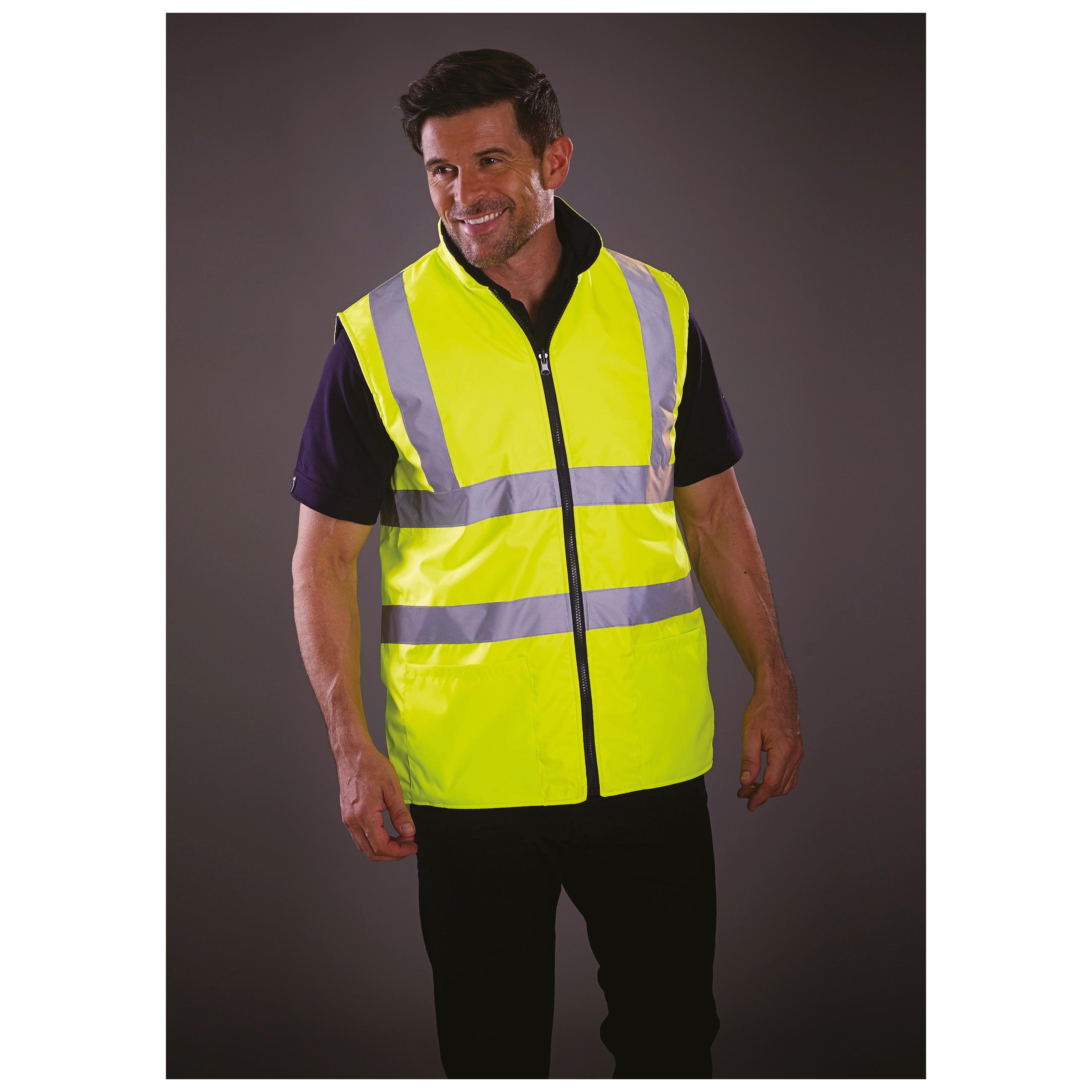 Yoko - Bodywarmer réversible haute visibilité - Hi Vis Orange - 3XL