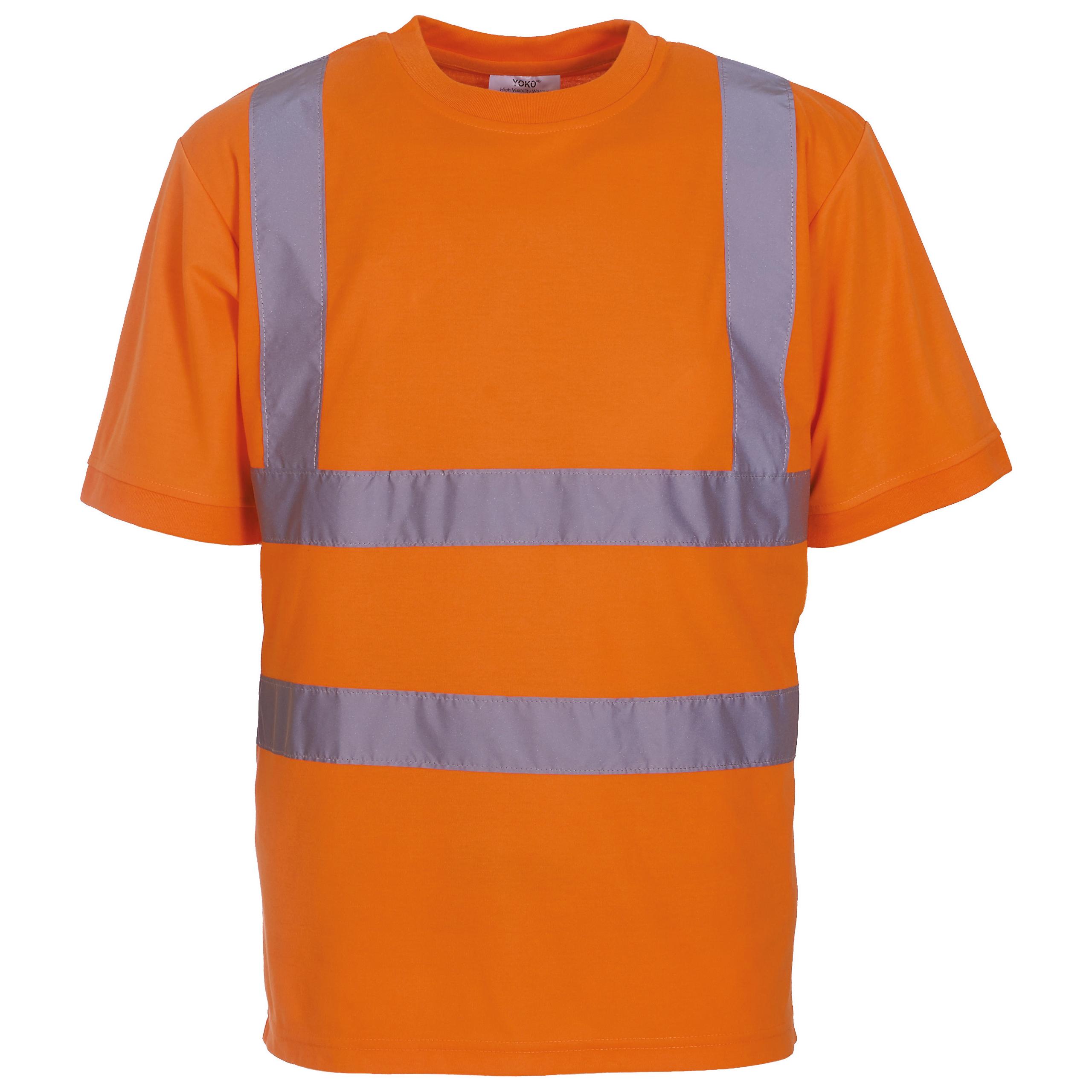 Yoko - T-shirt manches courtes haute visibilité - Hi Vis Orange - 4XL