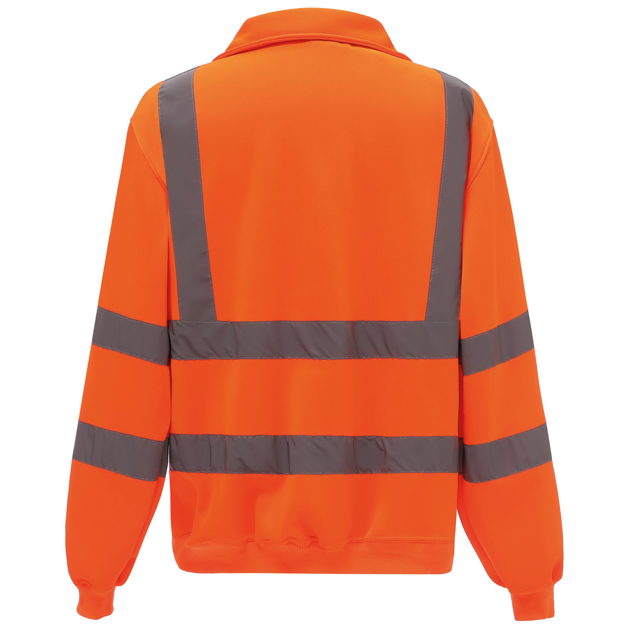 Yoko - Sweat-shirt 1/4 zip haute visibilité - Hi Vis Orange - 3XL