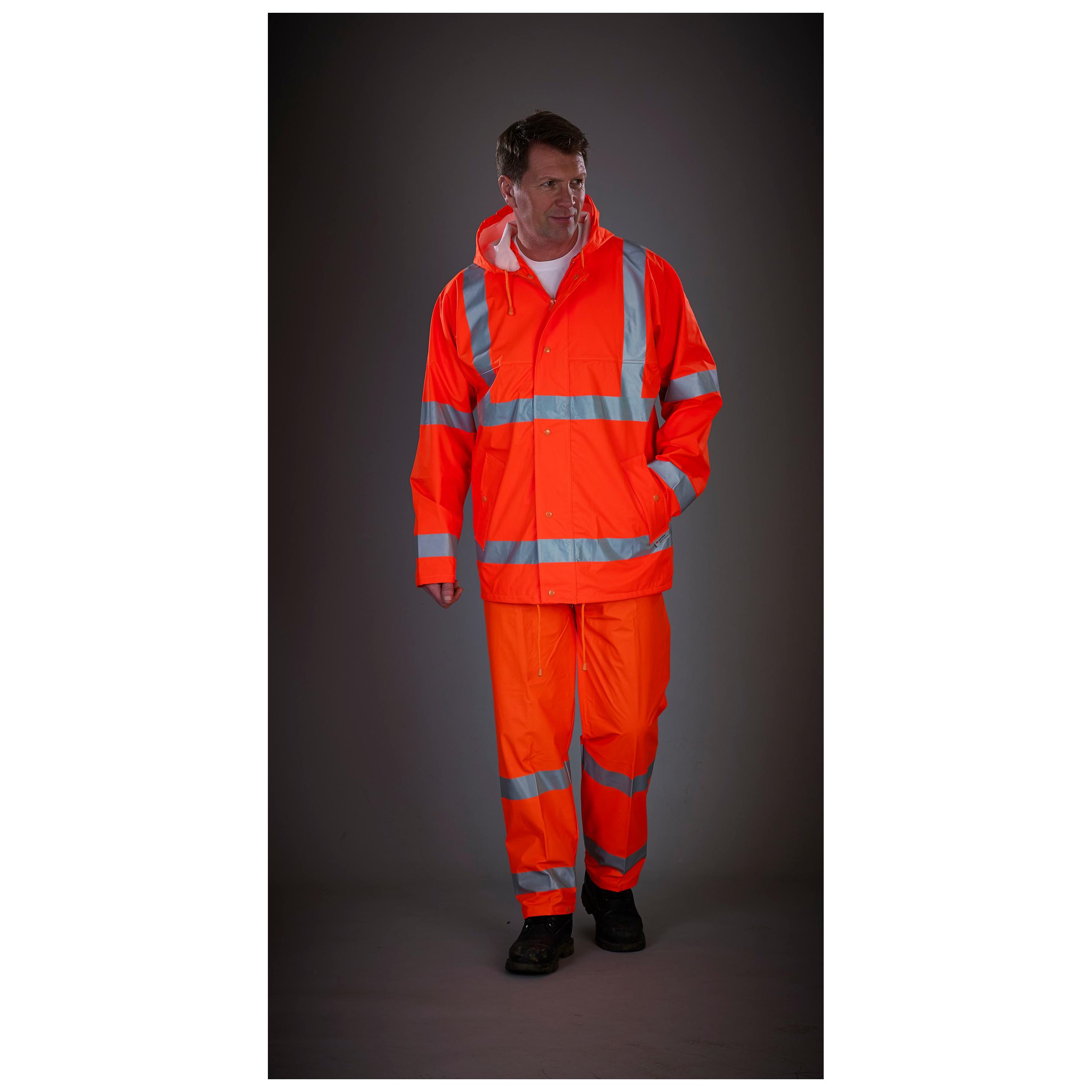 Yoko - Veste de pluie respirante Hi-Vis Soft Flex - Hi Vis Orange - S