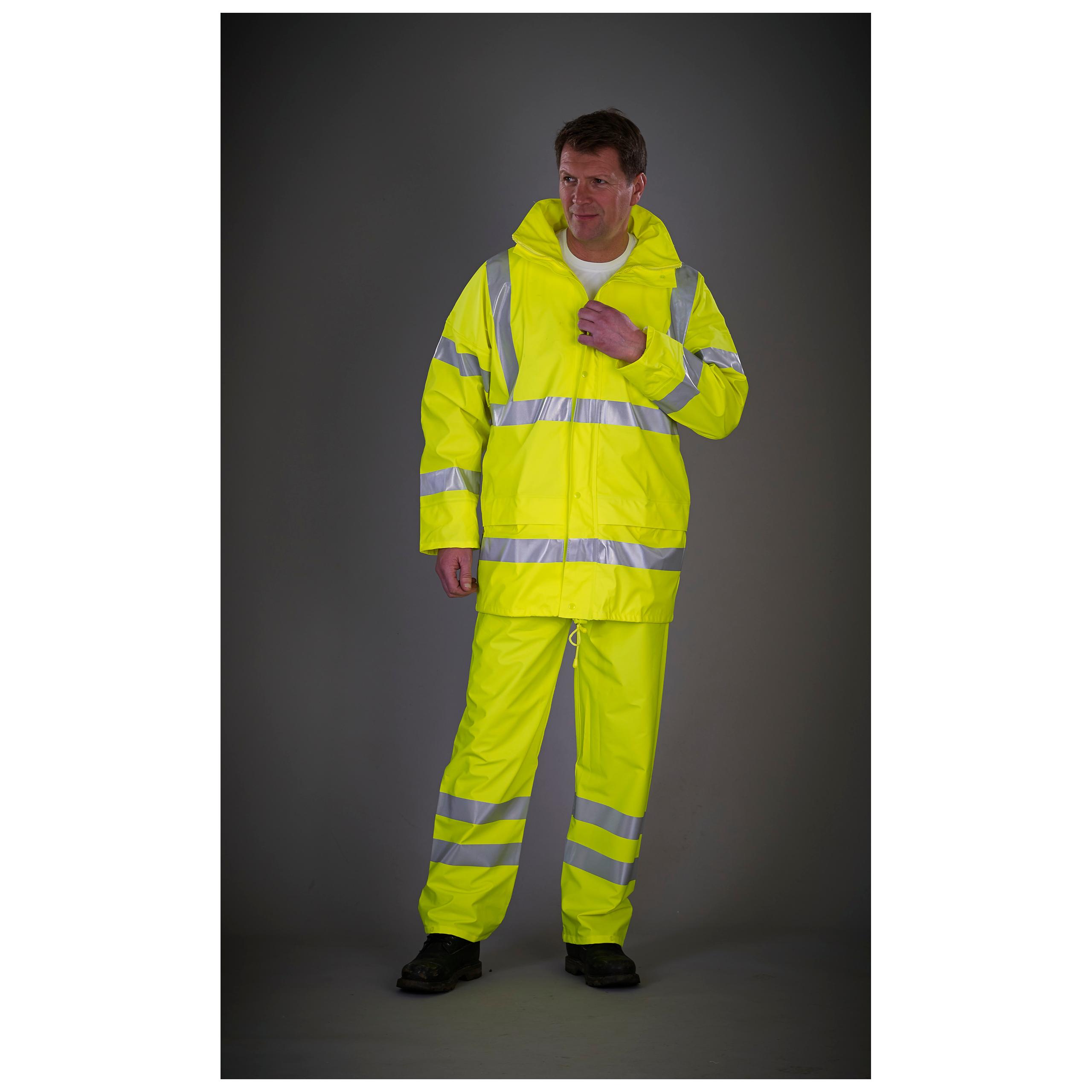 Yoko - Veste de pluie respirante Hi-Vis Soft Flex - Hi Vis Orange - S