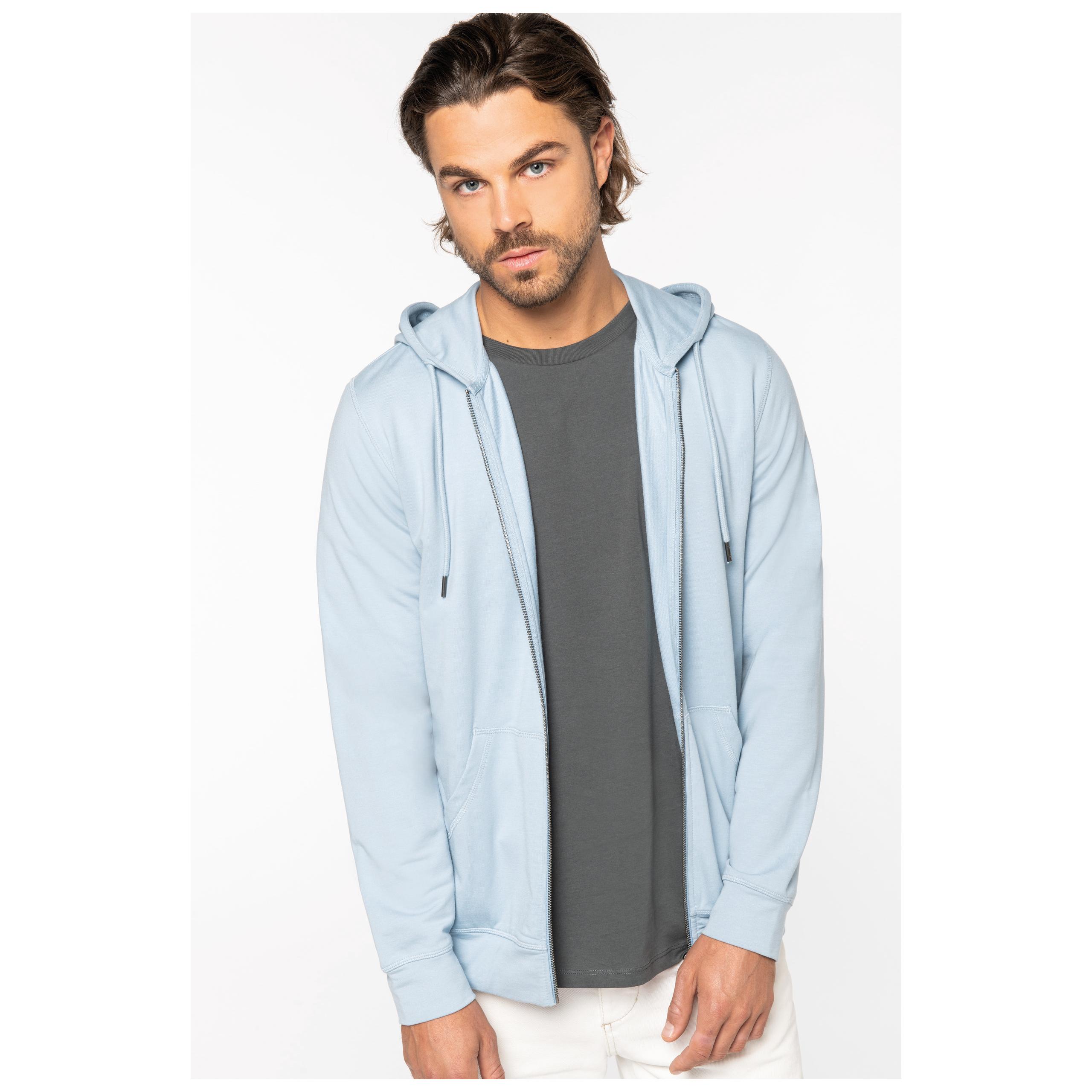 Native Spirit - Sweat capuche zippé homme - 260g - Aquamarine - XS