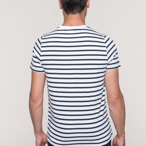 White / Navy Stripes - S