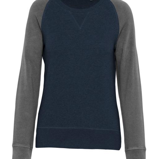 French Navy Heather / Grey Heather - XS