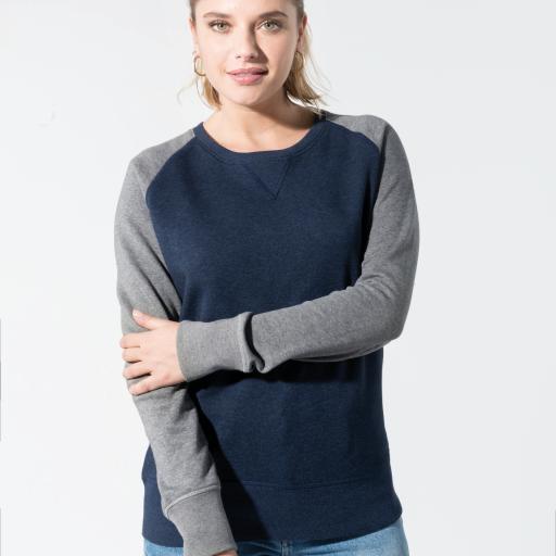 French Navy Heather / Grey Heather - XS