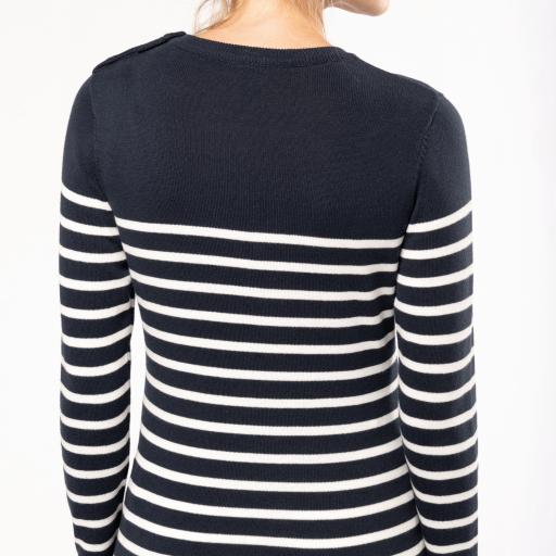 Striped Navy / Off White - XS