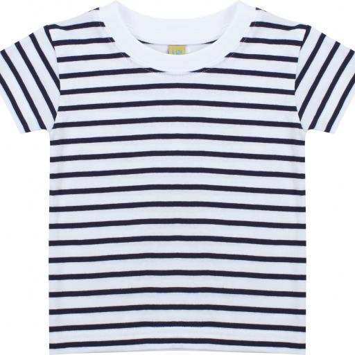 White / Oxford Navy - 0/6M