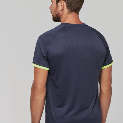 Dark Grey Heather / Tropical Blue - 3XL