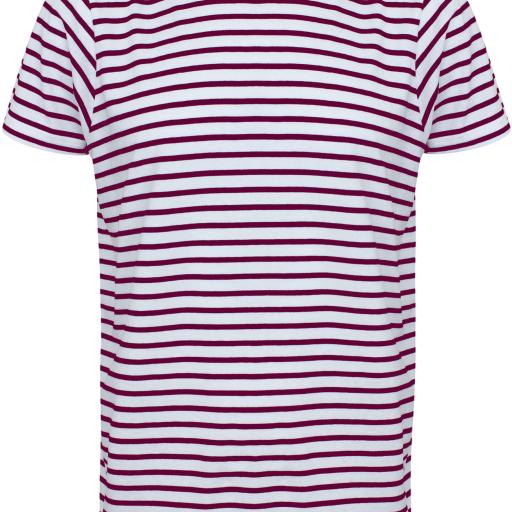 White / Burgundy - L