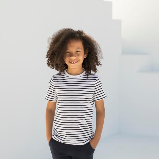 White / Oxford Navy - 11/12 ans