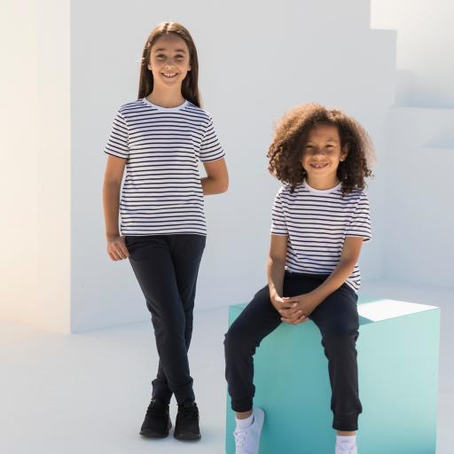 White / Oxford Navy - 11/12 ans