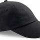 Beechfield - Casquette profil bas en coton drill - 6 panneaux - Black - One Size