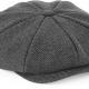 Beechfield - CASQUETTE GAVROCHE "HERITAGE" - Charcoal Herringbone - L/XL