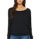 Bella + Canvas - T-SHIRT FLOWY DOLMAN MANCHES LONGUES - Black - S