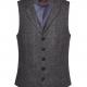 Brook Taverner - Gilet homme Memphis - Charcoal pink - L