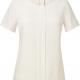 Brook Taverner - Blouse Crêpe de Chine FELINA - Cream - 36 EU (8 UK)