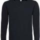 B&C - POLO HOMME MANCHES LONGUES HEAVYMILL - Black - S