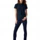 B&C - POLO FEMME DNM FORWARD - Denim / Burgundy - S