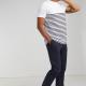 Front Row - T-SHIRT BRETON À MANCHES COURTES - Navy / White - XS