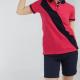 Front Row - POLO FEMME DIAGONAL STRIPE - Bright Pink / Navy - 38 EU (S)