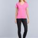 Gildan - T-shirt Femme Col V Premium - Azalea - S