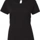 Gildan - T-Shirt Femme col bateau - Black - XXL