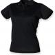 Henbury - POLO FEMME COOLPLUS - Black - XXL