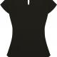 Henbury - Top col plissé femme - Black - 3XL