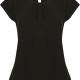 Henbury - Top col plissé femme - Black - 3XL