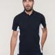 Kariban - Flag > polo bicolore manches courtes - Black / Lime - M