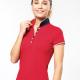 Kariban - Polo maille piquée manches courtes femme - Navy / White / Red - S