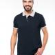 Kariban - Polo piqué bicolore homme - Black / Oxford Grey - S