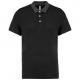 Kariban - Polo jersey bicolore homme - Black / Dark Grey Heather - S