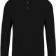 Kariban - Polo jersey manches longues homme - Black - S