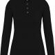 Kariban - Polo jersey manches longues femme - Black - XS