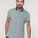 Kariban - Polo bicolore homme - Marl Fir Green - S